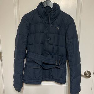 Navy blue Abercrombie & Fitch coat size M